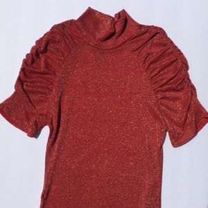 Marshmallow Brick-Gold blouse